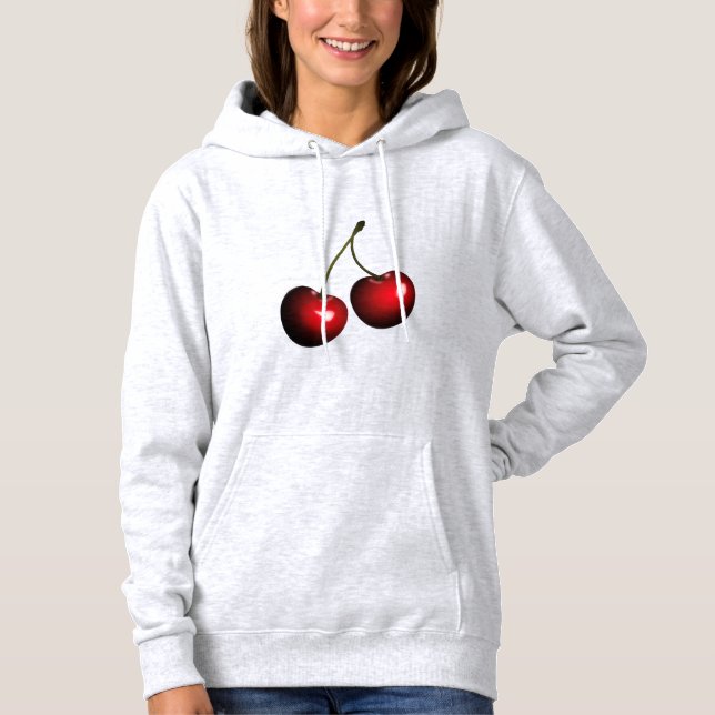 Red Cherry Hoodie Fruits T Shirt (Framsida)