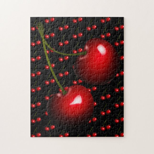 Red Cherry Jigszawa Puzzle - Sweet Pussel (Vertikal)