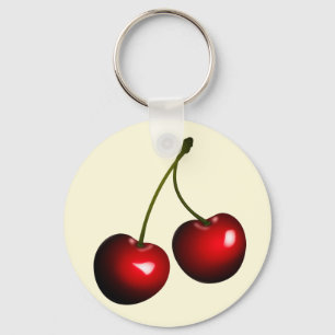 Red Cherry Keychain Gift - Ditt Färg Nyckelring