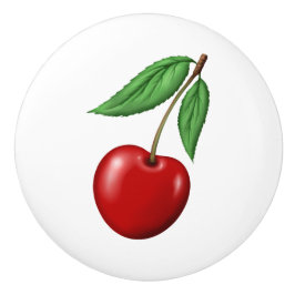 Red Cherry Retro Stil Fruit Design Knopp