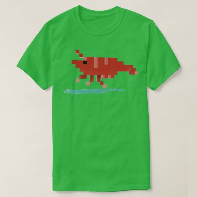 Red Cherry Shrimp T Shirt (Design framsida)