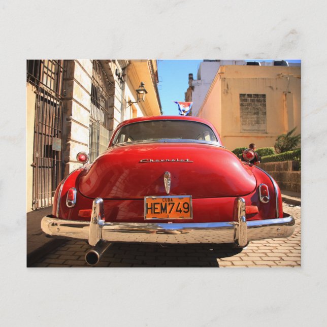 Red Chevrolet Vykort (Framsida)