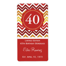 Red Chevron Vin-etikett (375 ml)