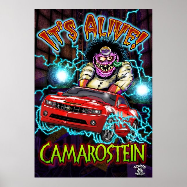 Red Chevy Camaro SS Poster (Framsidan)