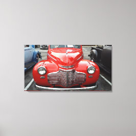 Red Chevy Coupe Canvastryck