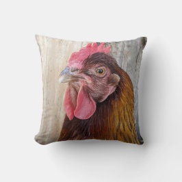 Red Chicken Hen Photo Kudde