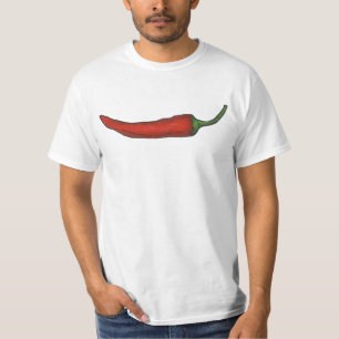 Red Chile Chili Pepper Peppers Hett Spicy Tee