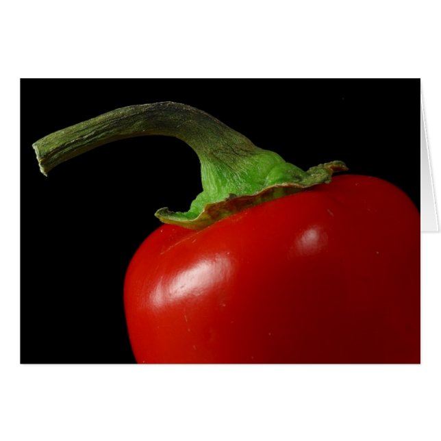 Red chili hälsningskort (Framsidan Horizontal)