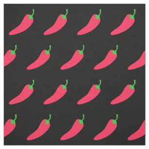 Red Chili Pepper Polka Dot Tyg