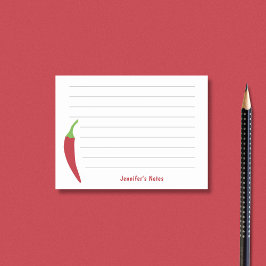 Red Chili Pepper Post-it Block