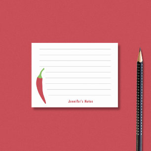 Red Chili Pepper Post-it Block