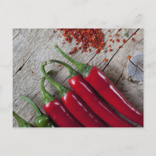 Red Chili Pepper Vykort