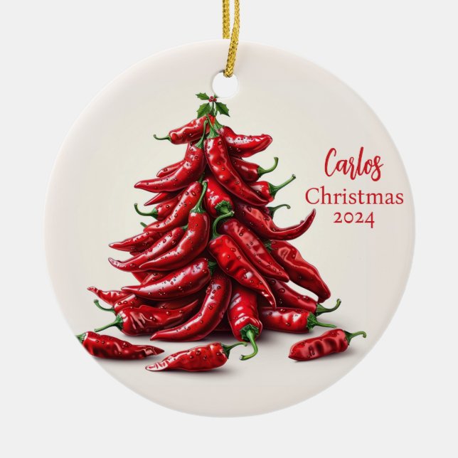 Red Chili Peppers Julgran Ornament (Framsidan)