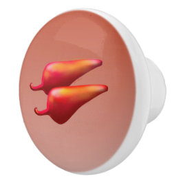 Red Chili Peppers keramisk knopp