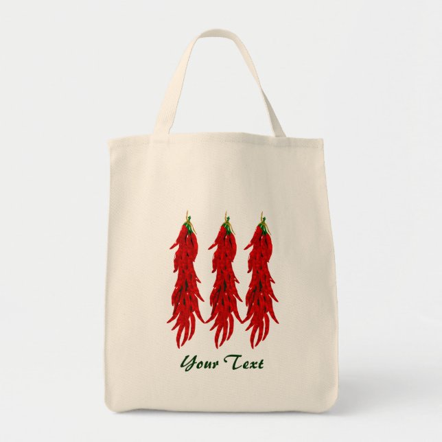 Red Chili Peppers Livsmedel Tote Bag Tygkasse (Framsidan)