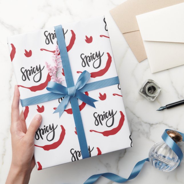 Red Chili Peppers Mönster Presentpapper (Gifting)