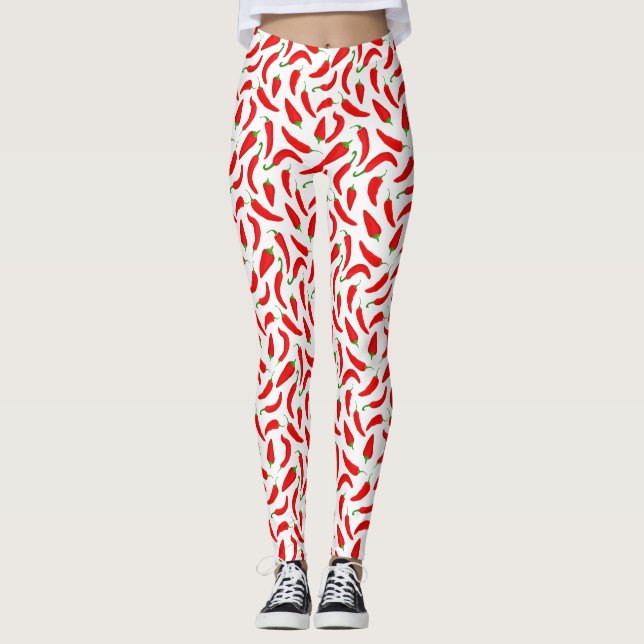 Red Chili Peppers on White Leggings (Framsida)