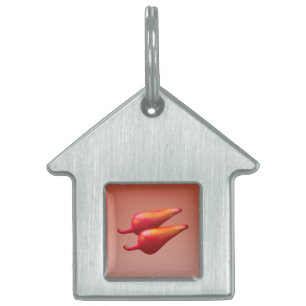 Red Chili Peppers pet house ID märkre ID-bricka Husdjur