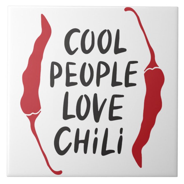 Red Chili Peppers Quote Kakelplatta (Framsidan)