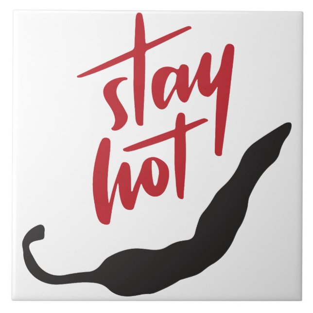 Red Chili Peppers Quote Kakelplatta (Framsidan)