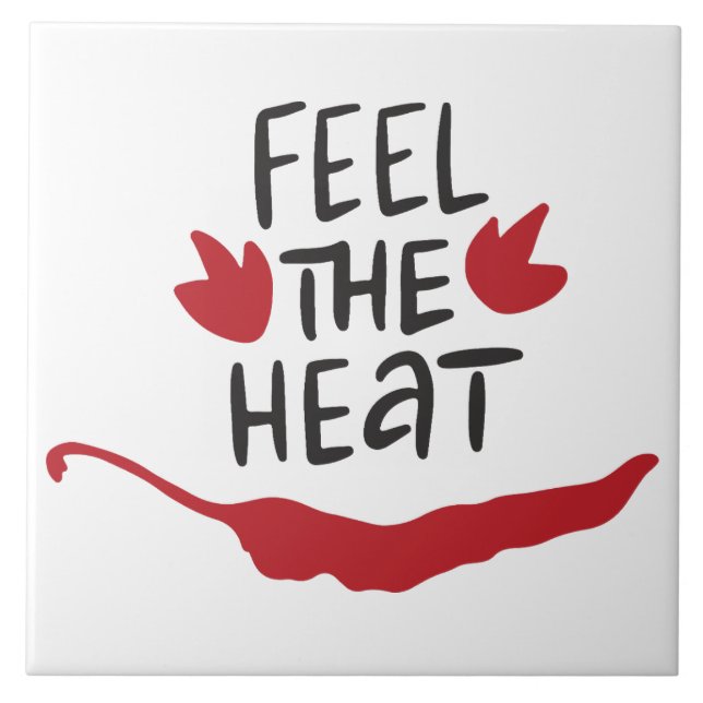 Red Chili Peppers Quote Kakelplatta (Framsidan)