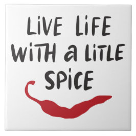 Red Chili Peppers Quote Kakelplatta