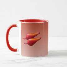 Red Chili Peppers red combo mugg