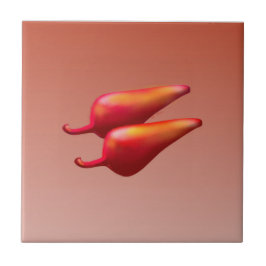 Red Chili Peppers small tile Kakelplatta