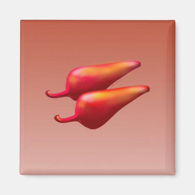 Red Chili Peppers Squmagnet Magnet (Framsidan)