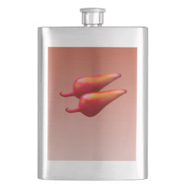 Red Chili Peppers Stålkolv av rostfritt stål Fickplunta