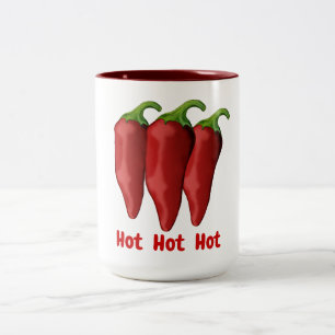 Red Chili peppers Två-Tonad Mugg