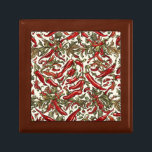 Red Chili Peppers Vintage Mönster Minnesask<br><div class="desc">Red Chili Peppers Vintage Mönster</div>