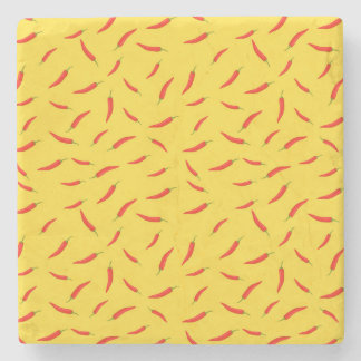 Red Chilies Mönster Stenunderlägg