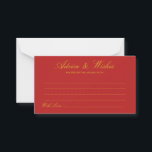 Red China Inspired Bröllop Advice & Önskemål Card Rådkort<br><div class="desc">Red China Inspired Bröllop Advice & Önskemål Card - känn dig fri att redigera,  anpassa och anpassa detta enkla men vackra asiatiska bröllop-inspirerade råd och önskemål-kort. Det finns alternativ för Redigera och färg.</div>