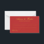 Red China Inspired Bröllop Advice & Önskemål Card Rådkort<br><div class="desc">Red China Inspired Bröllop Advice & Önskemål Card - känn dig fri att redigera,  anpassa och anpassa detta enkla men vackra asiatiska bröllop-inspirerade råd och önskemål-kort. Det finns alternativ för Redigera och färg.</div>