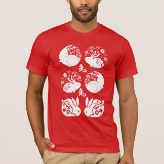 Red Chinese Zodiac Lunar Year of the Rabbit T Shirt