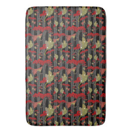 Red Chokeberry Botanical Berries Rand Badrumsmatta