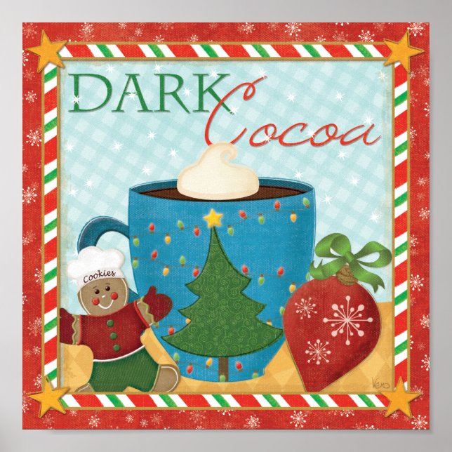 Red Christmas Cup with Creamy Cocoa Poster (Framsidan)