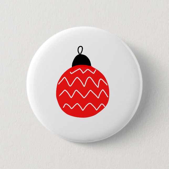 Red christmas klockor art-kaffe mugg knapp (Framsida)