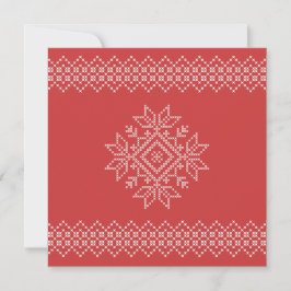 Red christmas nordidic snowflake julafton säsongen kort