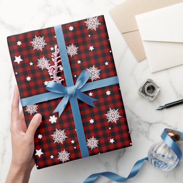 Red Christmas Pattern  Presentpapper (Gifting)