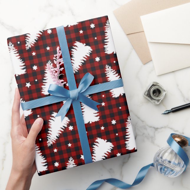 Red Christmas Pattern  Presentpapper (Gifting)