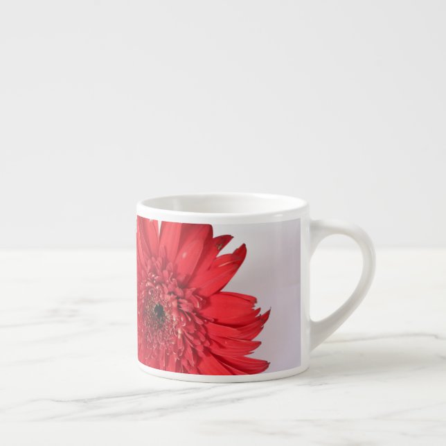 Red Chrysanthemum minimalism Coffee Mugg Kopp Espressomugg (Höger)
