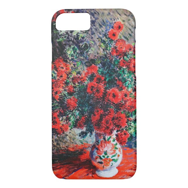 Red Chrysanthemum, Monet Case-Mate iPhone Skal (Baksida)