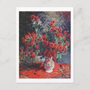 Red Chrysanthemum, Monet Vykort