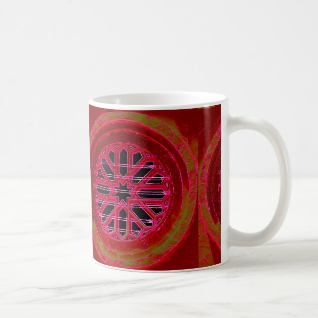 Red Church-fönsterkaffe mugg (Höger)