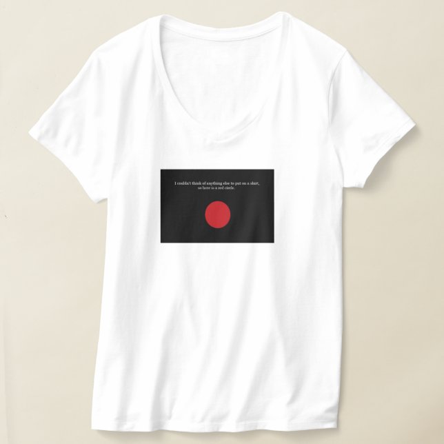 Red Circle T Shirt (Laydown)