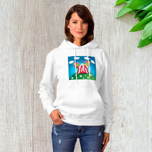Red Circus Tält Womens Hoodie T Shirt