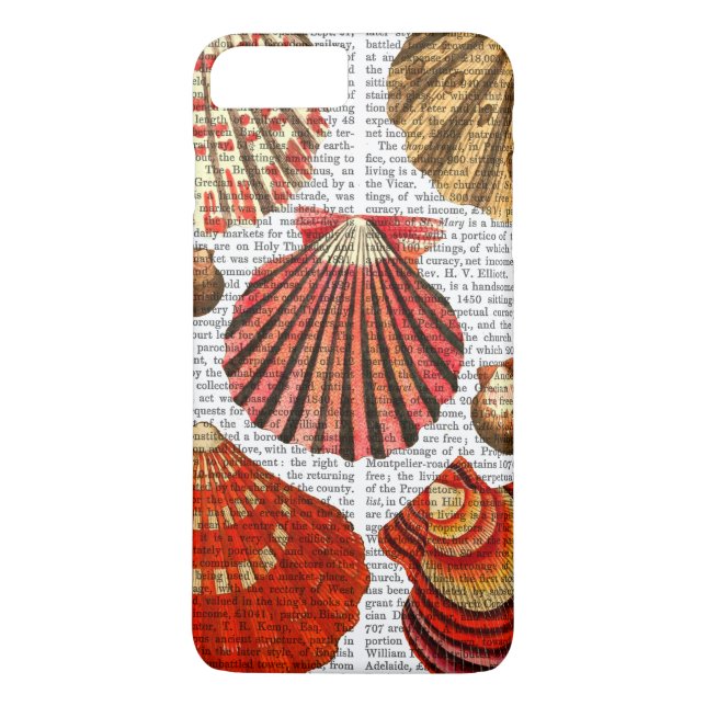 Red Clam Snäckors Case-Mate iPhone Skal (Baksida)