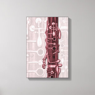 Red Clarinet Kanvastryck